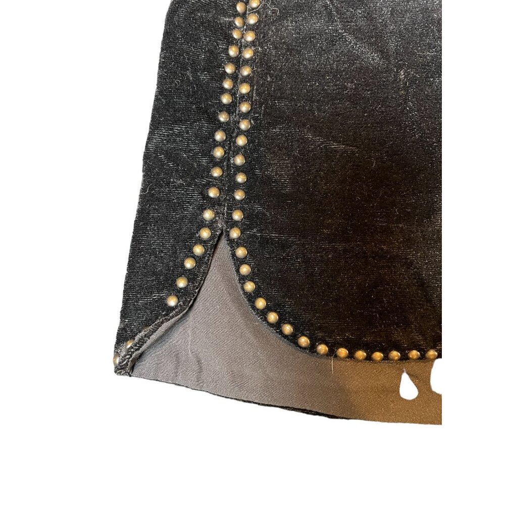 Revolve Saylor Levi Studded Velvet Mini Skirt Black Women’s Size S - Picture 5 of 8
